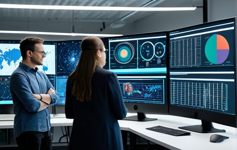 A diverse team of professional AI researchers, fully clothed in modest business casual attire, working collaboratively in a modern, well-lit AI lab. Large holographic displays and monitors show complex data visualizations, neural network architectures, and a transparent visualization of an AI decision-making process, symbolizing interpretability. One researcher points to an anomaly on a screen, while another reviews data, embodying the concepts of understanding and refining AI. The overall scene emphasizes innovation and collaboration, with perfect anatomy, correct proportions, natural poses, well-formed hands, and proper finger count. Professional photography, high resolution, sharp focus, realistic, cinematic lighting. Safe for work, appropriate content, family-friendly.