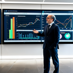 Home 12 A professional Italian AI consultant in a modest business suit, standing in a brightly lit, modern office meeting room. Large display screens in the background show intricate data visualizations and model performance metrics, symbolizing strategic decision-making for AI deployment in the Italian market. The consultant is engaged in a thoughtful, natural pose, embodying focus and expertise. This image should have perfect anatomy, correct proportions, well-formed hands, and proper finger count. It is safe for work, appropriate content, fully clothed, and professional.
